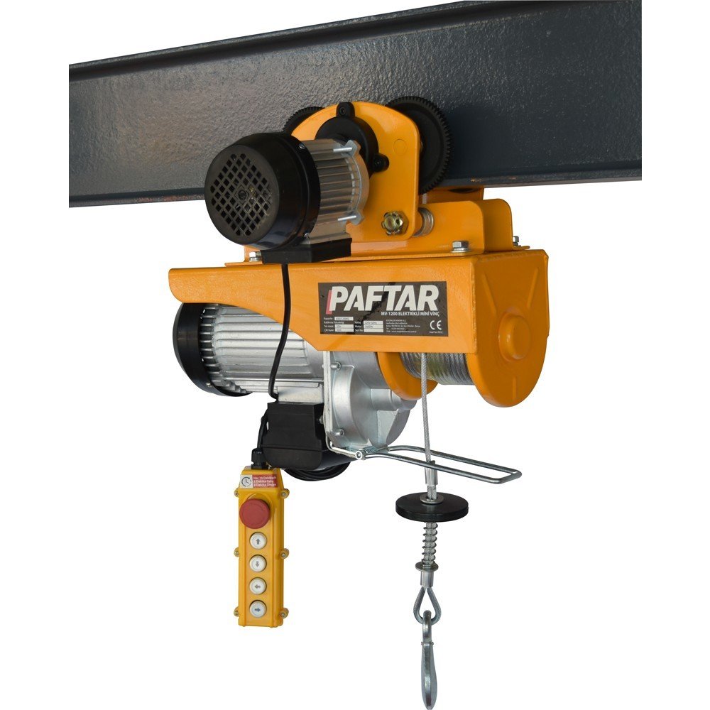 Paftar MVS-800 Elektrikli Mini Vinç - 4 Hareketli (400/800 Kg