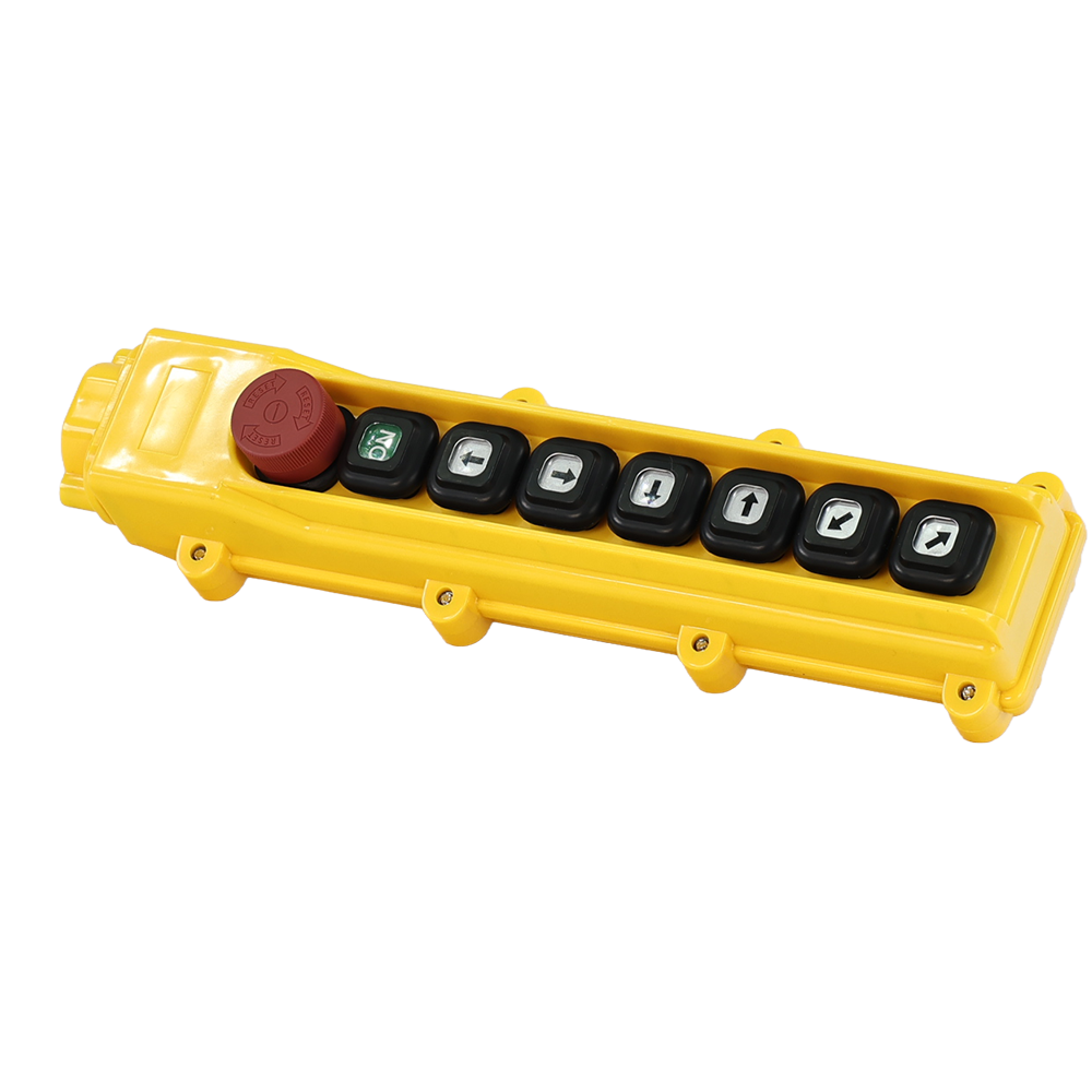 VİNÇ KUMANDASI ACİL STOP 7 BUTONLU TEK HIZ