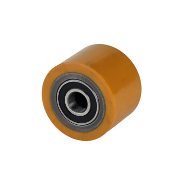 AKÜLÜ TRANSPALET YÜK TEKERİ POLİÜRETAN (80X60MM)