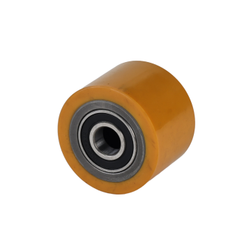 AKÜLÜ TRANSPALET YÜK TEKERİ POLİÜRETAN (80X60MM)