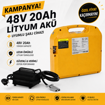 48V 20A LİTYUM AKÜ SETİ