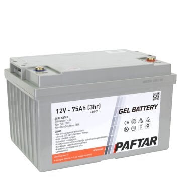 PAFTAR 12V 75Ah JEL AKÜ