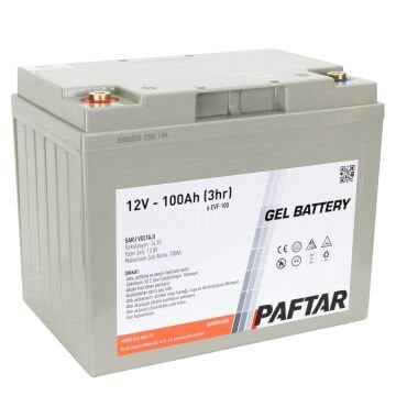 PAFTAR 12V 100Ah JEL AKÜ